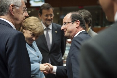 Merkel con l‘occhio a Danzica, Holland e Rajoy da Monti. Per la crescita solo annunci