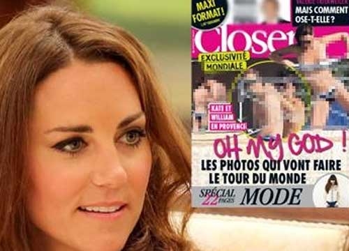 Imbarazzo a Buckingham Palace.  Kate Middleton in topless
