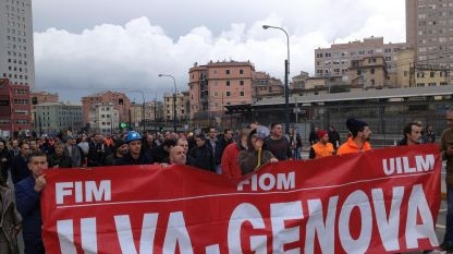 Ilva. Corteo a Genova, traffico in tilt