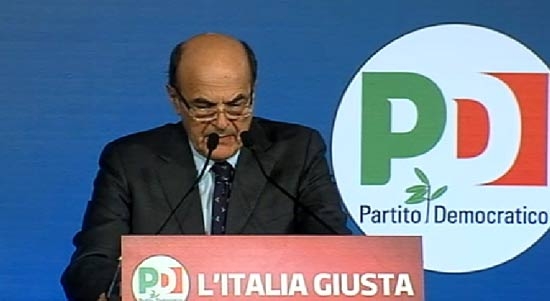 Bersani in conferenza stampa. LA DIRETTA VIDEO