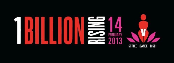 One billion rising . No more violence! Stand up and dance