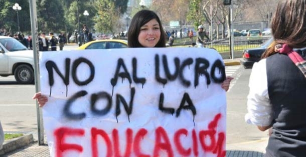 Cile, sullo studio non si specula. 25.000 studenti in piazza contro il Governo