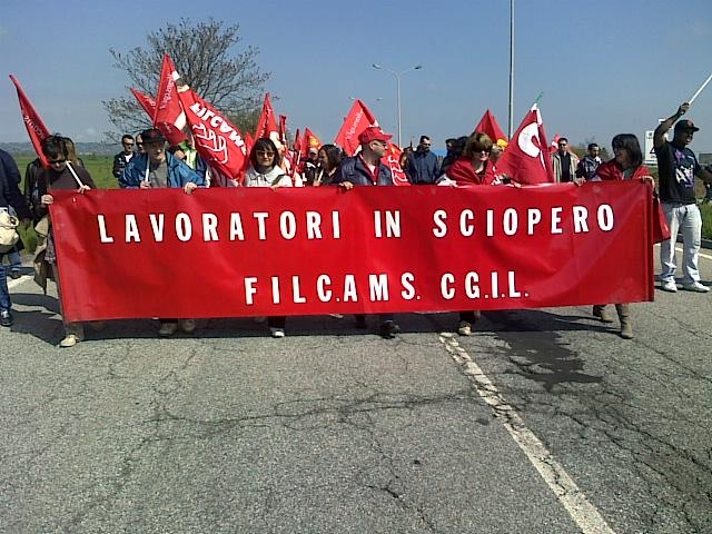 Filcams Cgil, Alessandria non deve morire, manifestazione a Roma
