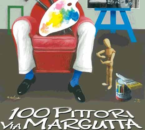 100 pittori a via Margutta, trionfo di forme e colori