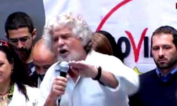 Grillo alla manifestazione di Roma. LA DIRETTA STREAMING