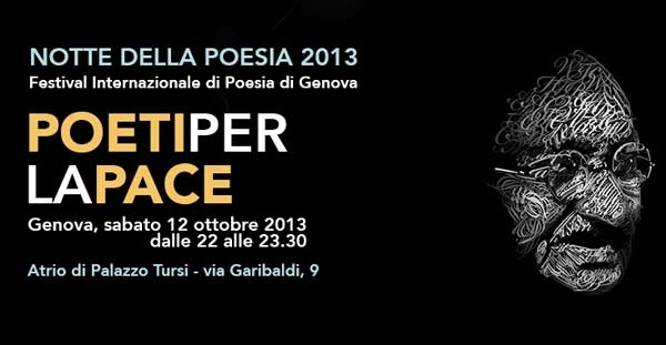 Genova, 12 ottobre 2013. Notte della Poesia con i Poeti per la Pace