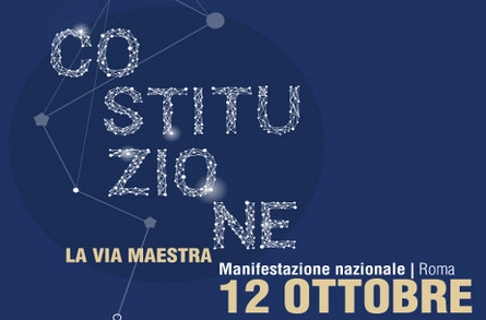 Costituzione, la via maestra. A Roma il 12 ottobre aderiscono oltre 200 associazioni