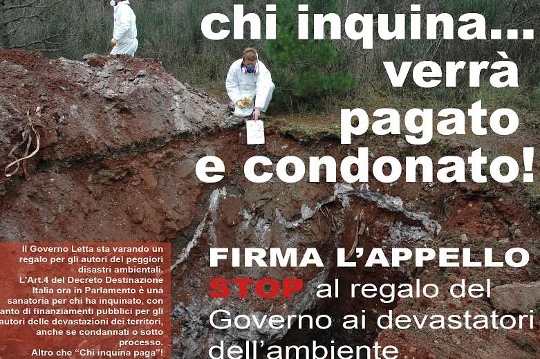 Appello degli ambientalisti al governo. Fermate il decreto destinazione Italia