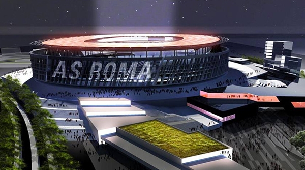 Nuovo stadio dell’AS Roma. Tempi brevi di costruzione e un look ispirato al Colosseo