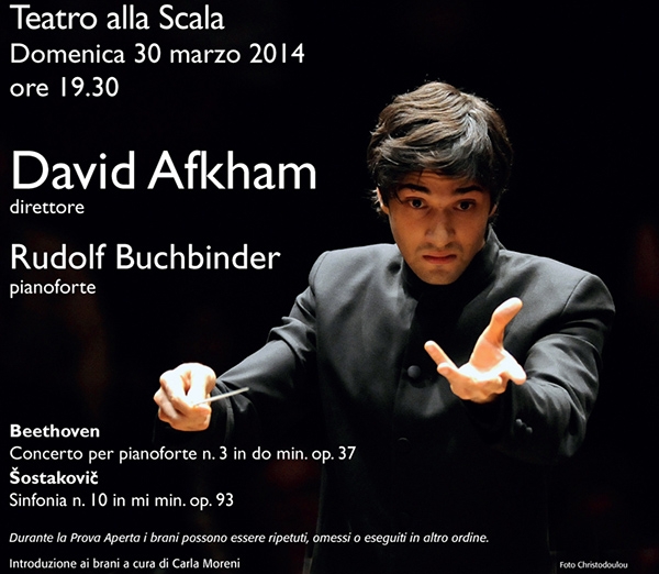 Teatro alla Scala. David Afkham debutta il 30 marzo con la Filarmonica della Scala