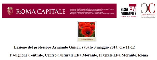 Conferenza Armando Gnisci sulla Transculturazione. Centro culturale Elsa Morante