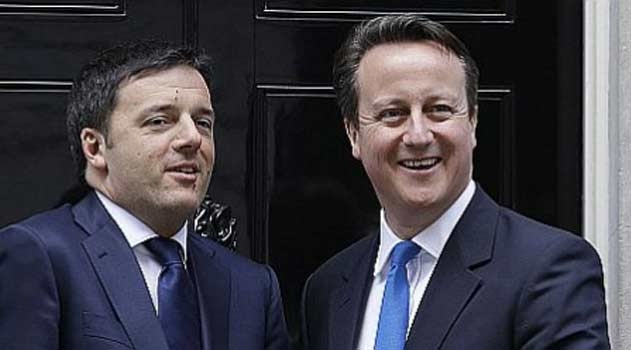 Renzi e Cameron, assieme riformeremo la UE