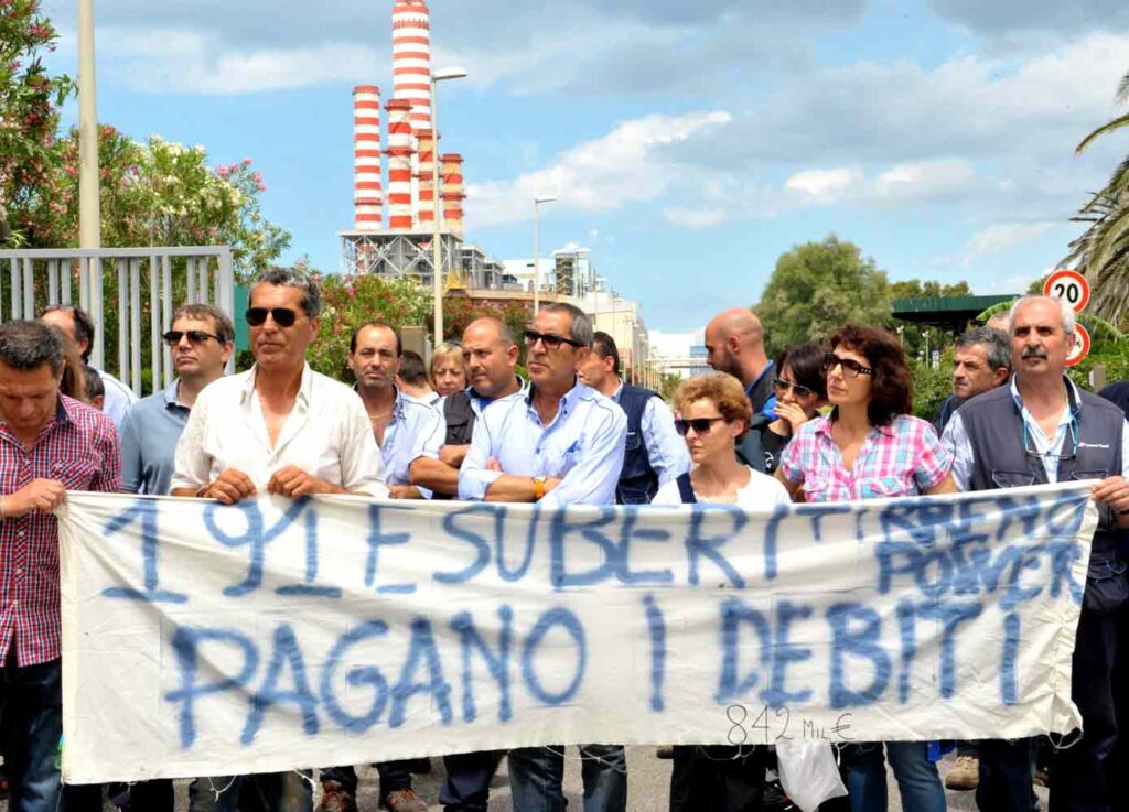 Tirreno Power, i lavoratori davanti al ministero dell’Economia