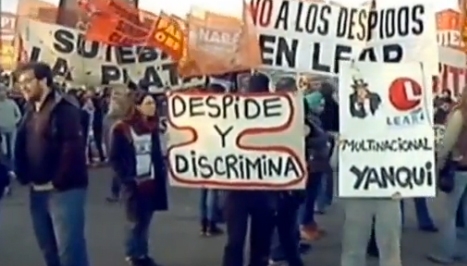 Argentina. Cariche e lacrimogeni contro lavoratori multinazionale Usa Lear. IL VIDEO