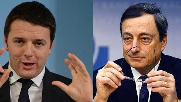 La fretta di Renzi. La calma di Draghi