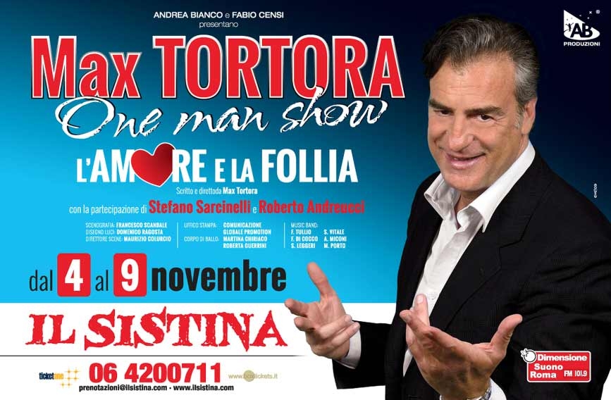 Max Tortora torna sul palcoscenico del Teatro Sistina