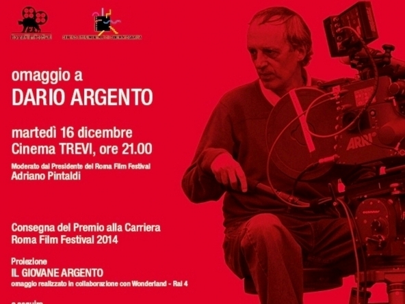 Roma film festival. Dario Argento, premio alla carriera con il giovane “Profondo rosso”