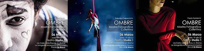 Teatro Studio Uno. ‘Ombre’,  Mostra fotografica collettiva dal 6 al 26 marzo