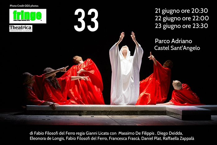 Roma Fringe Festival. Dal 21 al 23 giugno va in scena “33”. Video promo