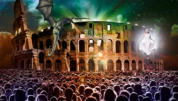 Legenda Aurea, domenica spettacolo di luci al Colosseo