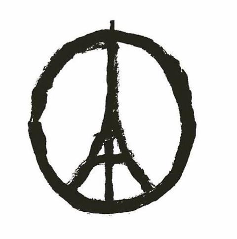 Bansky, il logo per gli attacchi a Parigi. Peace for Paris