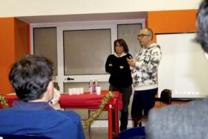 Nelle foto di Steed Gamero, gli interventi di Roberto Malini e Daniela Malini (EveryOne Group)