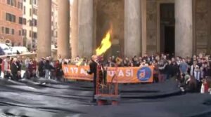 No alle trivelle, Flashmob al Pantheon. IL VIDEO