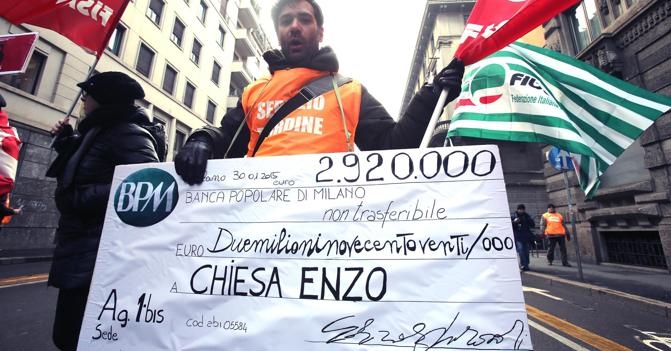 Sindacati banche pronti a sciopero: Renzi ci convochi