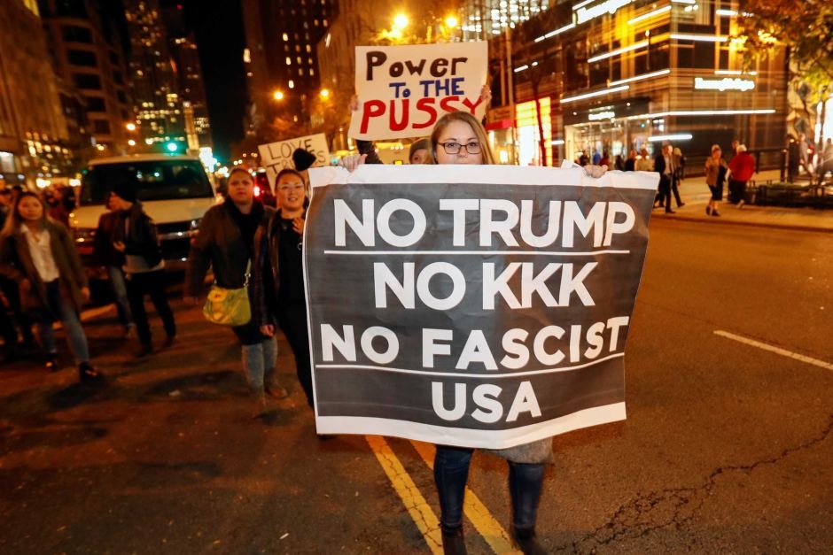Washington, scoppia la protesta anti-Trump