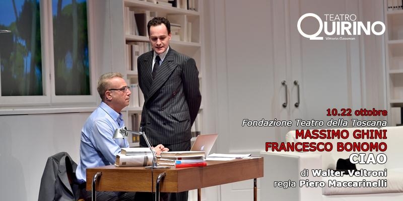 Teatro Quirino. “CIAO” di Walter Veltroni 10 – 22 ottobre