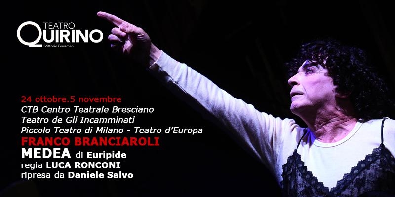 Teatro Quirino. Franco Branciaroli in “MEDEA” 24 ottobre – 5 novembre