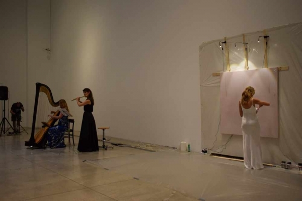 Roma. La “forma del suono” nella performance di Maria Luisa D’Eboli al Macro Asilo. Foto e video