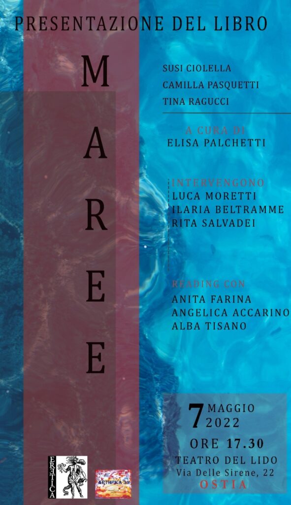 Al Teatro del Lido a Ostia la presentazione del libro “Maree”