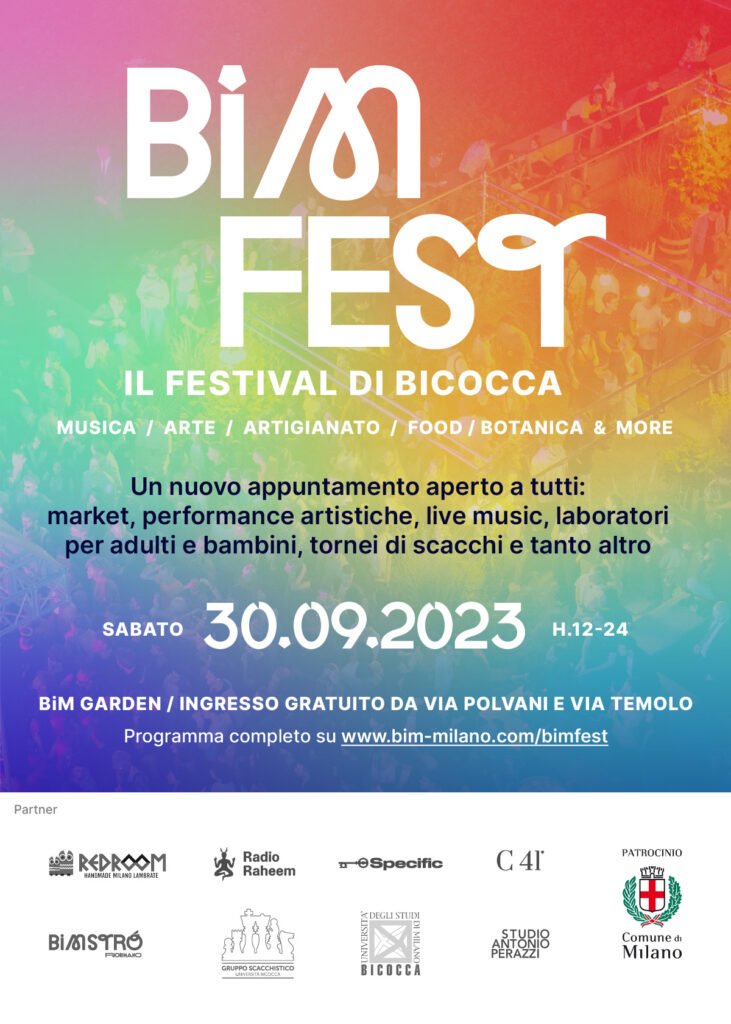 BiM Fest. Il festival di Bicocca sabato 30 settembre. Il programma