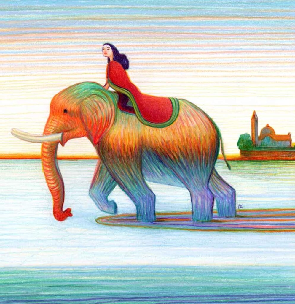 Venezia 81. Un Elefante in Laguna, il manifesto di Lorenzo Mattotti