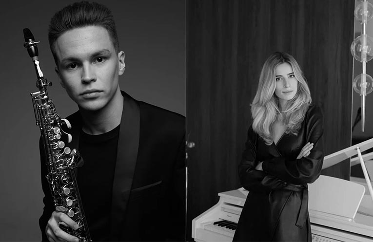 Museo del Saxofono. Ultimo concerto dell’anno con Mikhail Kazakov e Alisa Meltser.