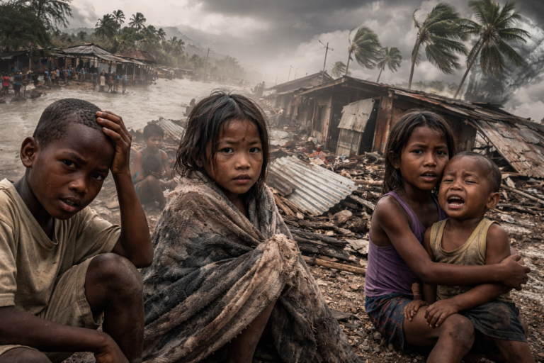 Clima e infanzia: i disastri climatici del 2025 secondo Save the Children