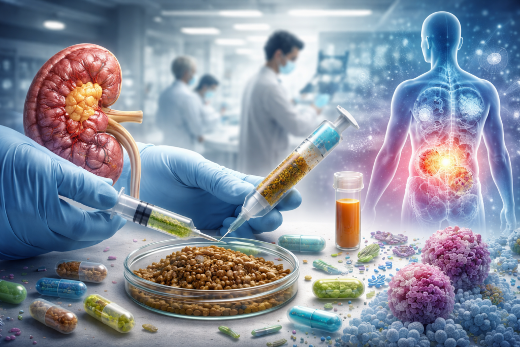 Tumore rene. Trapianto di microbiota fecale può potenziare l’immunoterapia