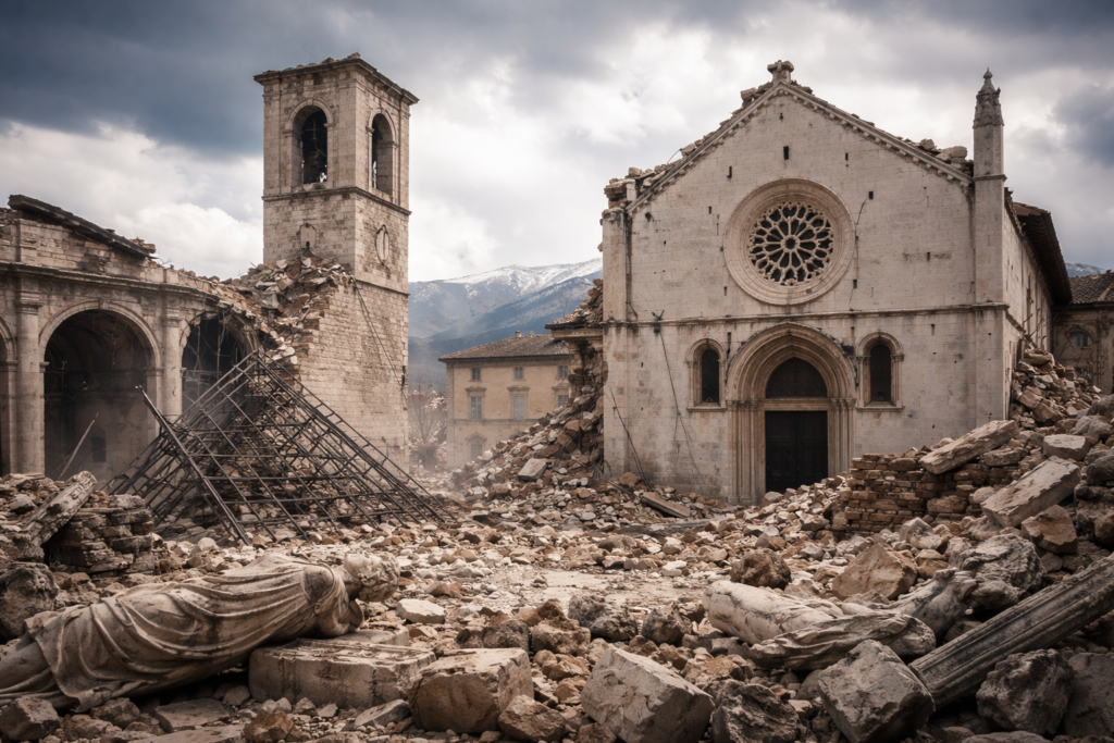 Terremoti, inquinamento e beni culturali: un rischio che si somma
