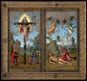 Raffaello, restaurato lo Stendardo della Santissima Trinità