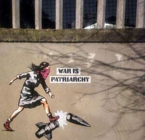 Laika. “La guerra è patriarcato”, opera dedicata alla donna