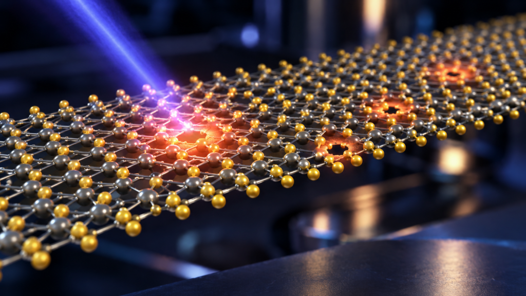 Materiali 2D: il MoS₂ conserva carica elettrica e controlla la luce