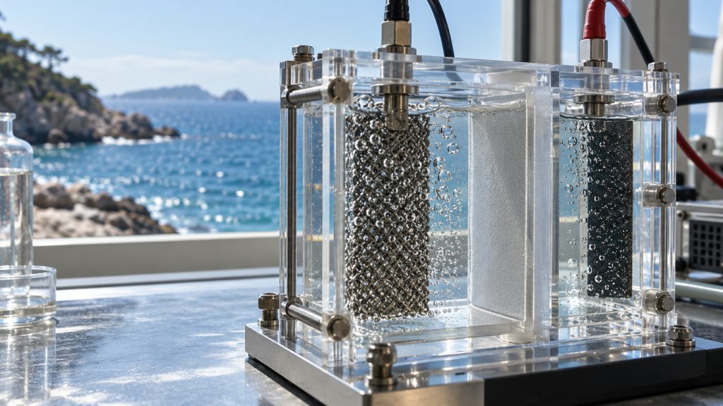 Idrogeno dall’acqua di mare: sfide dell’elettrolisi e ruolo del ferro
